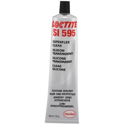 LOCTITE SI 595 CL | Karosserieklebstoff | 100 ml | Pastöser, farbloser Kleb- und Dichtstoff in Tube
