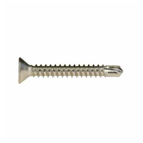 Edelstahlschraube DIN 7504 P - Bohrschrauben mit Blechgewinde 3,9 x 45 mm | Kreuzschlitz Phillips | A2 | Senkkopf