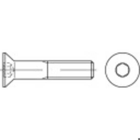 TOOLCRAFT Edelstahl Senkschrauben M3 20mm Innensechskant DIN 7991, 100 Stück – Hochwertige Edelstahlschraube ISO 10642