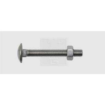 Edelstahl Flachrundkopfschraube DIN 603, 5 mm x 50 mm, Außensechskant, A2, 50 Stück