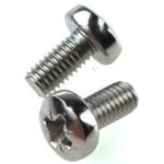 RS PRO Edelstahl Linsenkopf Pozi Schrauben - M6 x 12mm, ISO 7045, A2