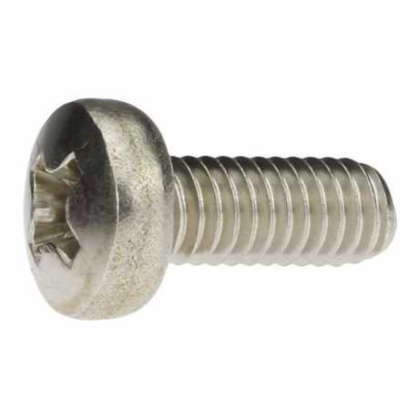 Edelstahl Linsenschrauben DIN 7985 M2.5 x 10mm | Kreuzschlitz Phillips | A4 Blank