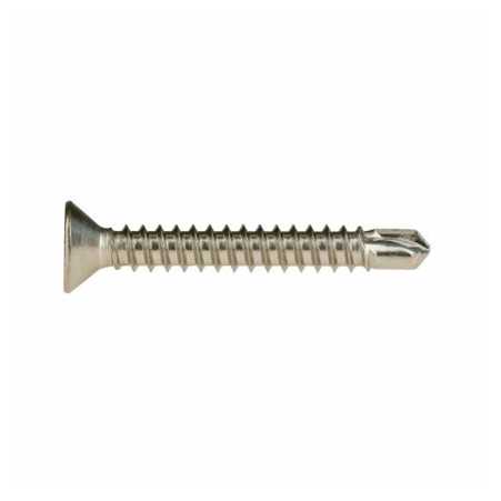 Edelstahlschraube DIN 7504 P – Bohrschrauben Blechgewinde 4,2 x 38 mm | Kreuzschlitz Phillips | A2 | Form P | Senkkopf