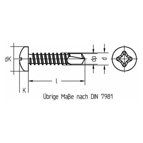 [Baugleiche] Edelstahlschraube DIN 7504 N: Gewinde-Ø: ST 4,2, Länge: 38 mm, mit Preisfilter