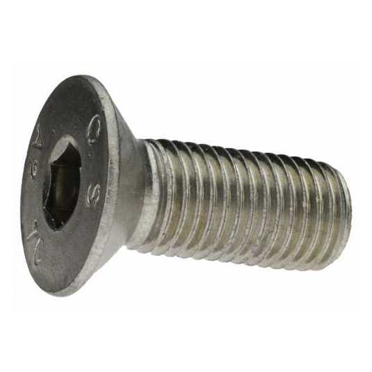 Edelstahlschraube ISO 10642 M4 x 20 mm - Senkschraube mit Innensechskant, A2, blank