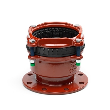 E-Stück Gas DN 50 - Durchmesser 46 mm, Länge 71 mm, Flansch DN 50, PN16, NBR