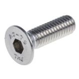 RS PRO Edelstahl A2 Senkkopf Innensechskantschraube M6 x 1mm - 20mm | ISO 10642