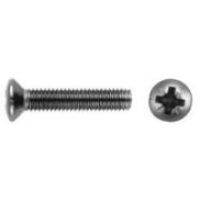 Edelstahl Linsensenkschrauben ISO 7047 (DIN 966) - A4 M 2,5 x 12mm mit Kreuzschlitz Z (Pozidriv)
