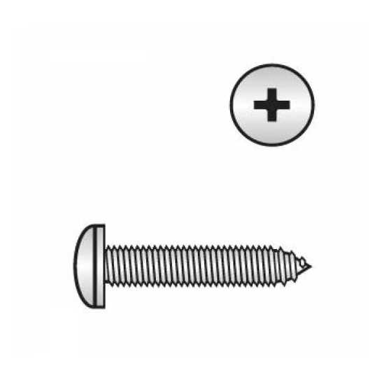 DIN 7981 Linsenkopf-Blechschrauben, Kreuzschlitz, Phillips Form C, 2,9 x 6,5 mm, A4 Edelstahl, blank