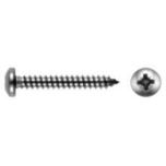 Edelstahl Blechschrauben DIN 7981 A4 - 4,2 x 50 mm, Linsenkopf, Pozidriv (Form C)