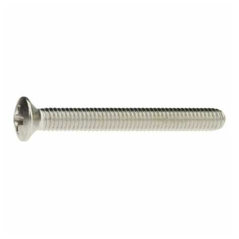DIN 966 Linsensenkschrauben M8 x 60 – Kreuzschlitz Phillips – A2 Edelstahl, blank