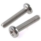 RS PRO Edelstahl Linsenkopf Pozi Schrauben A2 - M5 x 25mm | ISO 7045