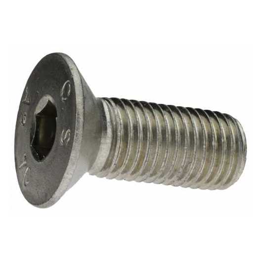Edelstahlschraube ISO 10642 - Senkschraube mit Innensechskant, M6 x 55, A2 (blank)
