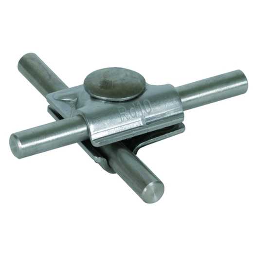 Edelstahl MV-Klemme NIRO (V4A) für Rundrohr 10mm mit Flachrundschraube