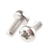 RS PRO Edelstahl Linsenkopf Pozi Schrauben A4 - M4 x 10mm