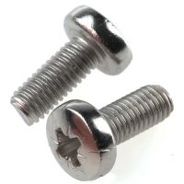 RS PRO Edelstahl Linsenkopf Pozi Schrauben - M5 x 12mm - A2 (ISO 7045)