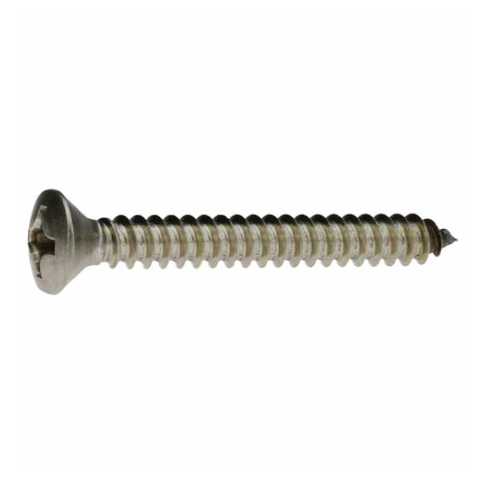 Edelstahl Blechschrauben DIN 7983 Linsensenkkopf Form C, 3,9 x 38 mm, A2, Blank, Kreuzschlitz Phillips