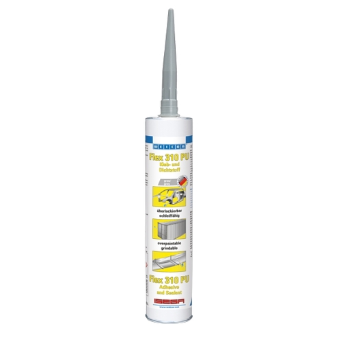 Flex 310 PU - Dauerelastischer Kleb- & Dichtstoff auf Polyurethanbasis - 300 ml - Grau | Karosserieklebstoff