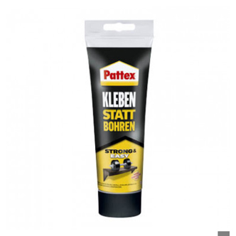 Pattex Wasserbasierender Kleber - Kleben statt Bohren, lösungsmittelfrei, 250 g Kunststofftube