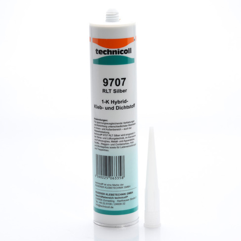 Technicoll 9707 RLT Silbergrau - Hybrid-Kleb- und Dichtstoff (310 ml PE-Kartusche) | Hochwertiger Karosserieklebstoff