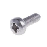 RS PRO Edelstahl Linsenkopf Pozi Schrauben A4 - M3 x 8mm (ISO 7045)