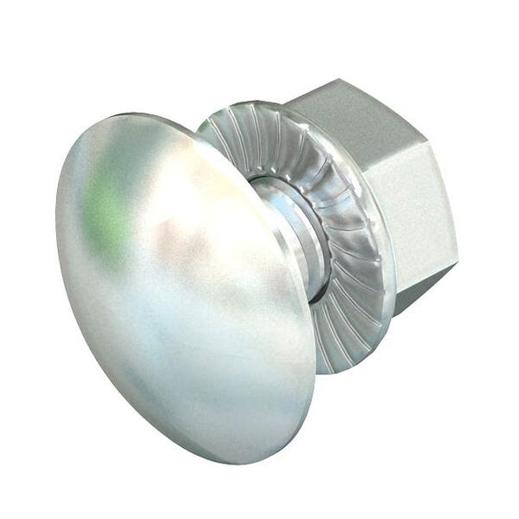 Edelstahl Flachrundschraube M6x16 mit Kombimutter - Rostfrei A4 1.4401