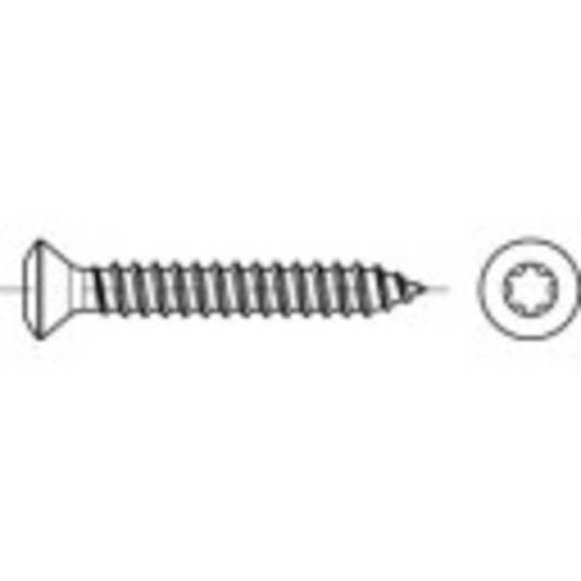 TOOLCRAFT 1068311 Linsensenkblechschrauben 3,9mm x 16mm - Kreuzschlitz Phillips - DIN 7983 - Edelstahl A2 (10 Stück)