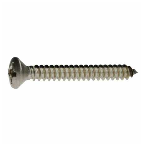 DIN 7983 Edelstahl Linsensenkkopf Blechschrauben Form C, 2,9 x 22 mm, A2, Kreuzschlitz Phillips