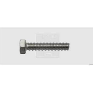 Edelstahlschraube M6 x 30 mm - Außensechskant DIN 933 - A2 - 40 Stück