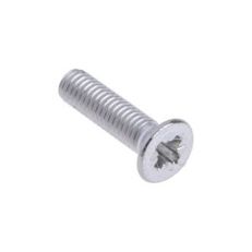 RS PRO Edelstahl Senkkopf Pozi Schrauben - M3 x 12mm, A2, ISO 7046