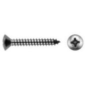 Edelstahl Blechschrauben DIN 7983 A4 - 2,9 x 13 mm, Linsensenkkopf, Kreuzschlitz, Form C (Spitze)