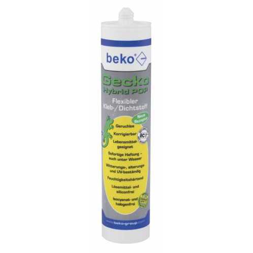 Beko FoodLine Gecko Hybrid Pop Klebstoff 310 ml - Weiß | Hybrid-Karosserieklebstoff
